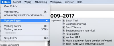 Voorbeeld van voorzieningen in Foto's.